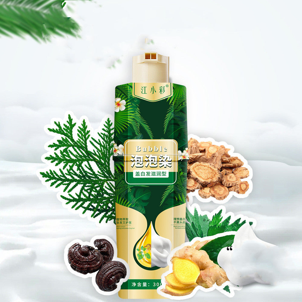 Jiang Xiaocai Hair Dye To Mask White Hair And Bubble Plants