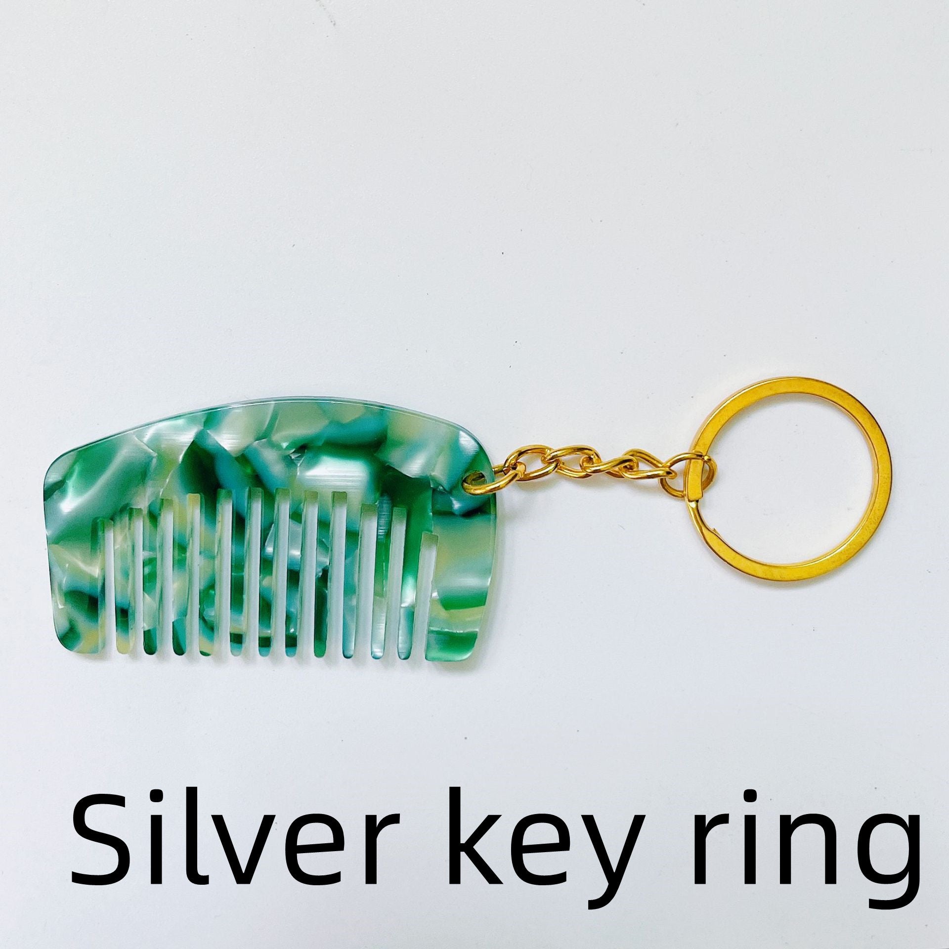 Acetic Acid Plate Mini Comb Key Chain Pendant Portable