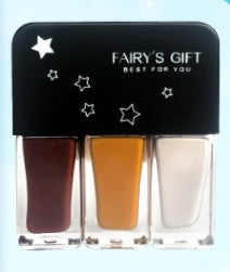 Fairy's Gifts Three-in-one DIY No-bake Tearable Sequined Nail Polish Set