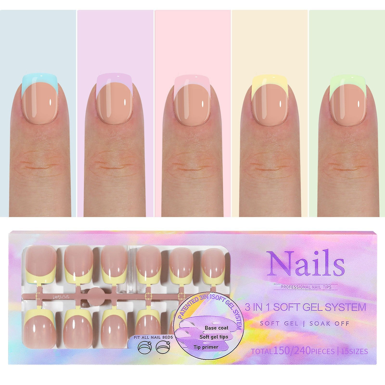 Manicure Wear Nail French Seamless Wear Nail Detachable
