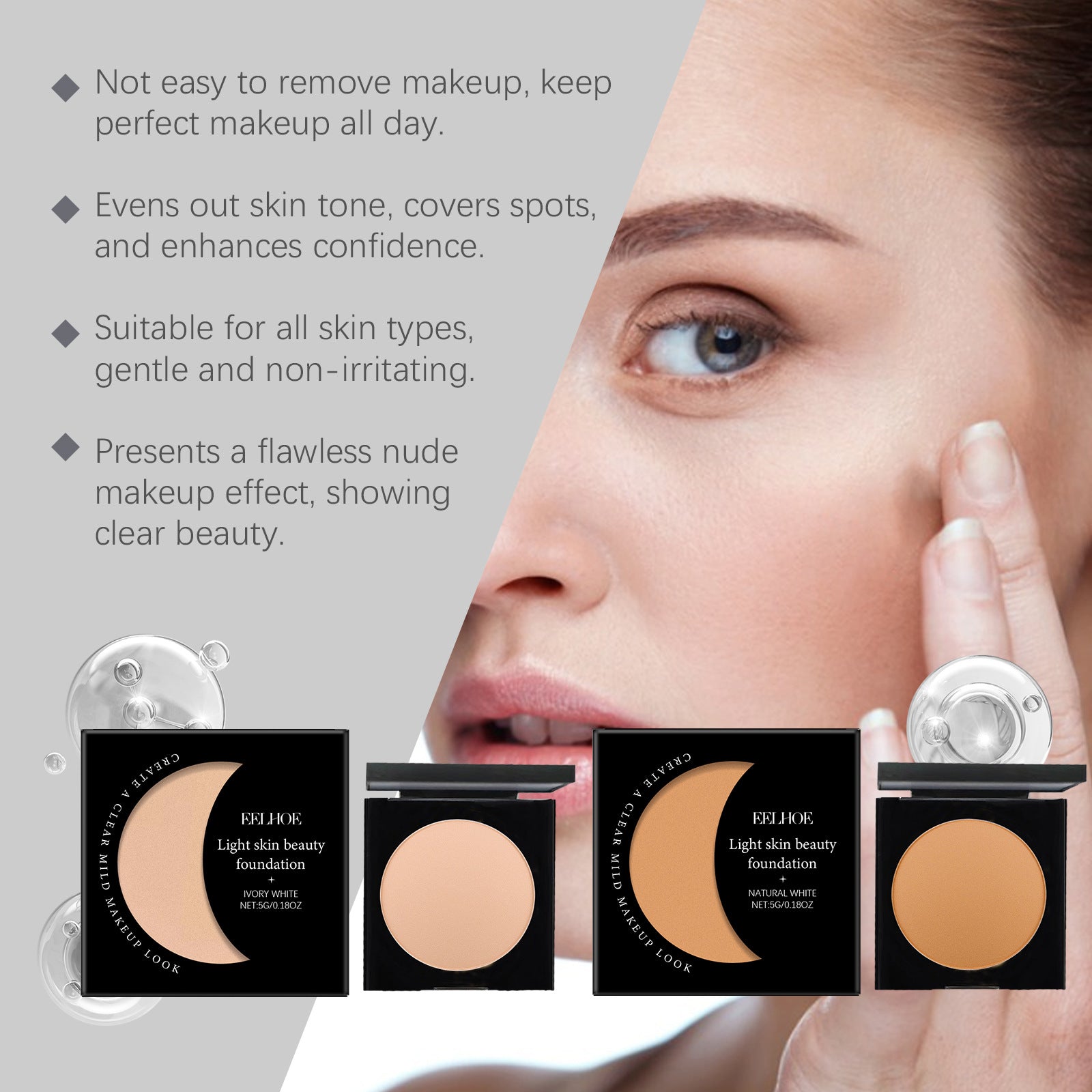 Moisturizing Concealer Foundation Cream Light And Moisturizing