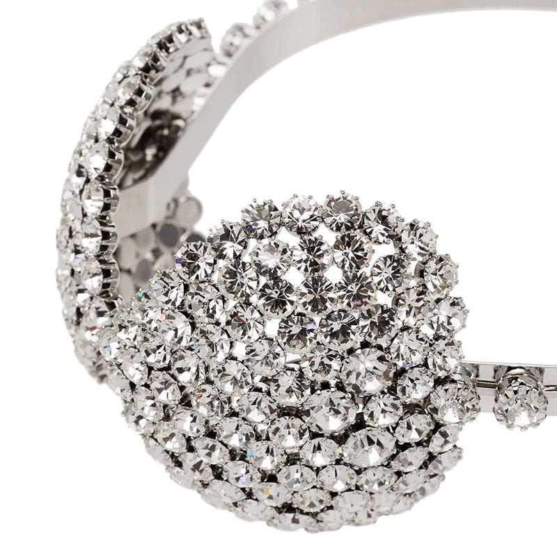 Diamond Headband Super Flashing Luxury Metal Headband New Headphone Shape Hair Accessories