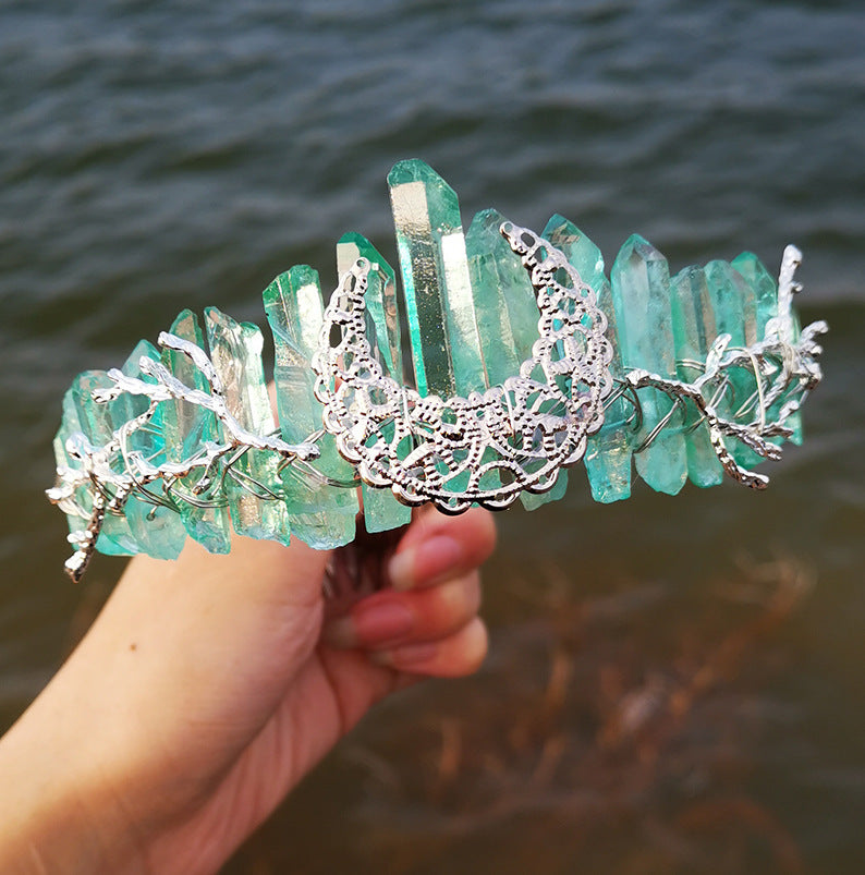 Rock Crystal Party Moon Branch Hairband