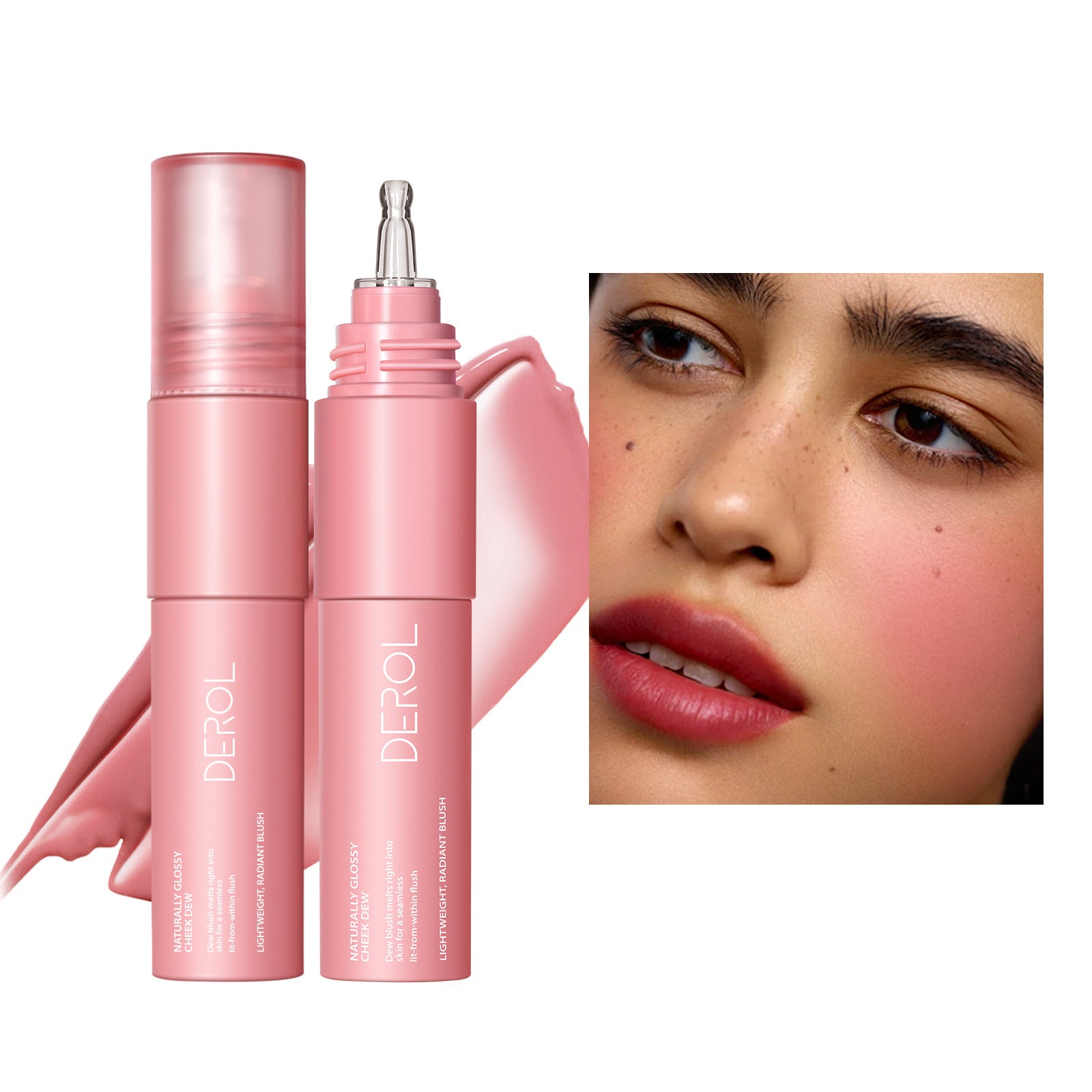 Derol Liquid Blush Moisturizing Clothing Paste Light And Transparent