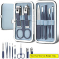 Stainless Steel Nail Scissors 8-piece Set Candy Color Manicure Implement Nail Clippers