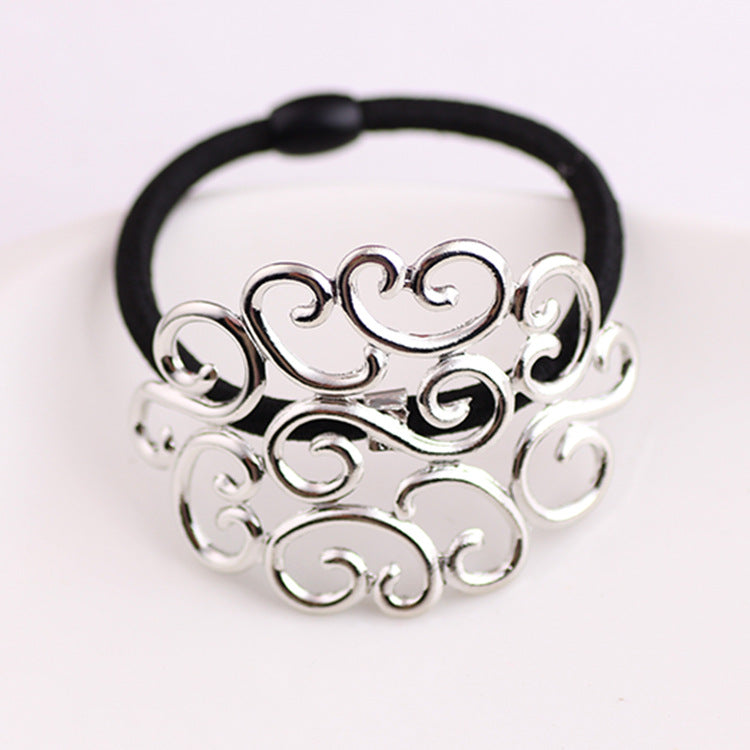 Fashion Alloy Hollow Pattern Hair Tie