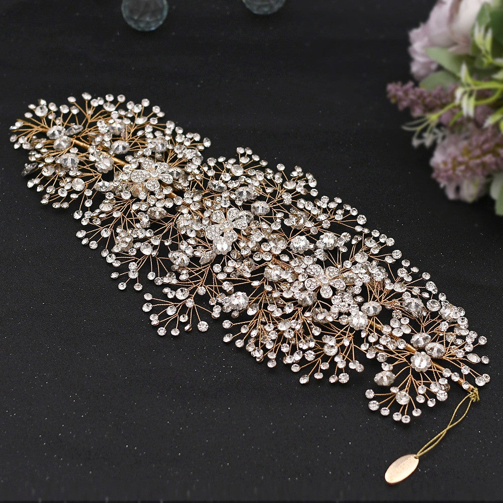 European And American Bridal Headwear With Diamonds