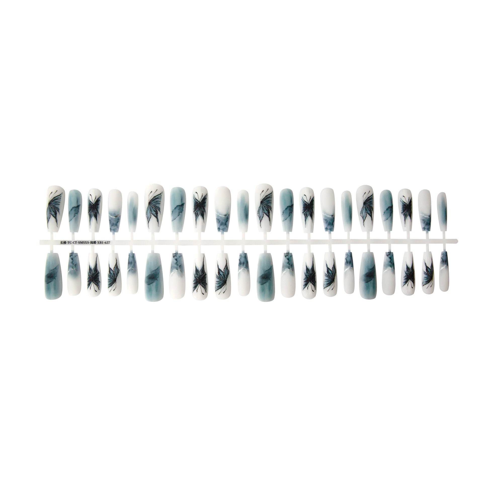 Press On Nails Ancient Style New Chinese Style Wear Nail Tip French Autumn And Winter Background Color