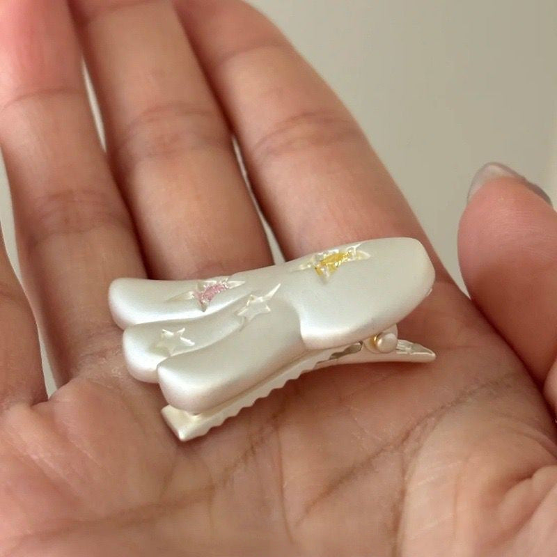 XINGX Angel Wings Colorful Zircon Hairpin Compact