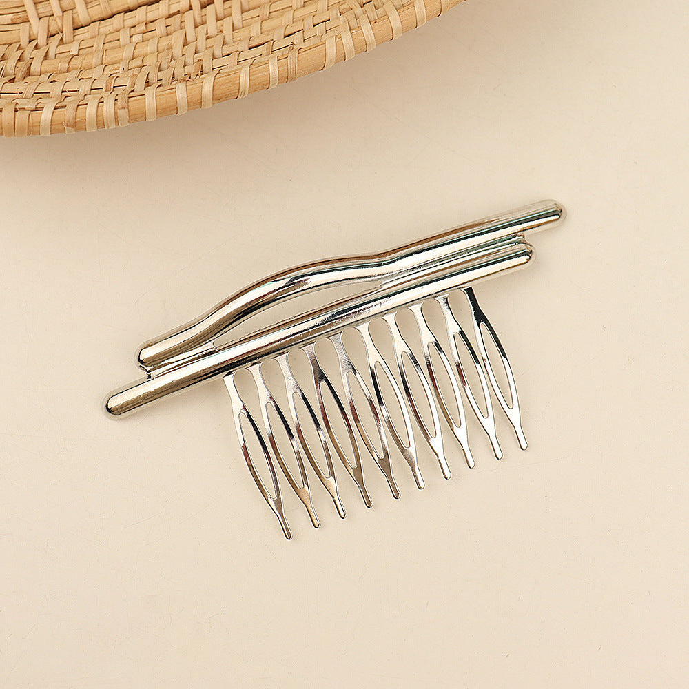 European And American Fashion Glossy Pine Branches With Comb Shaped Electroplating