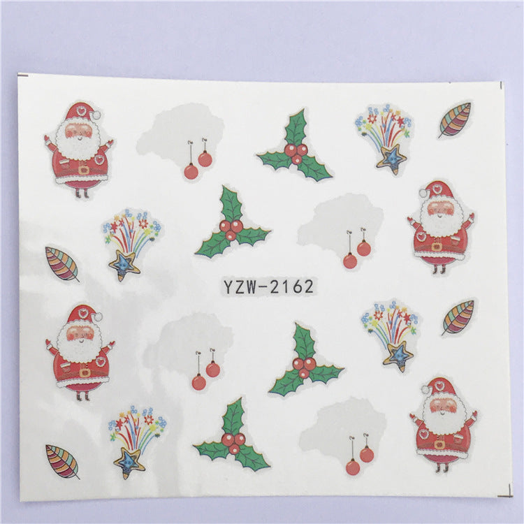 Christmas Tree Watermark Nail Applique Ornaments