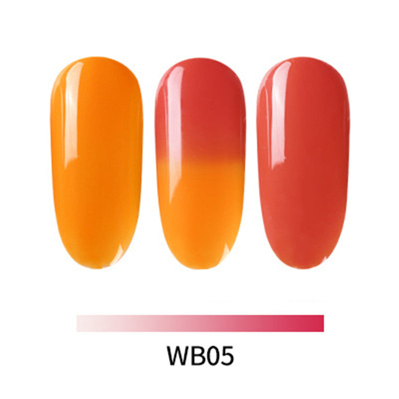 AS Temperature Change Glue Gradient Color Nail Polish Glue Durable Waterproof