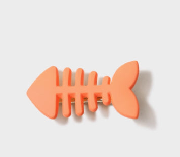 Minimalist Candy Color Fishbone Barrettes Cute Funny Side Bangs Female