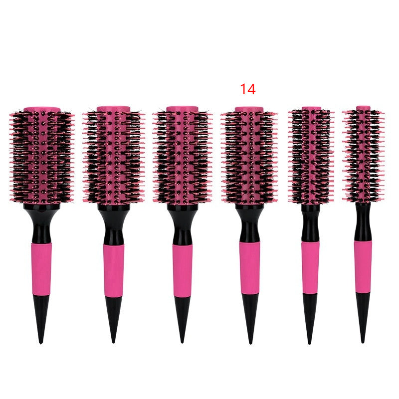 Brazilian Comb Pointed Tail Bristle Inner Buckle Pear Flower Hot Ceramic Aluminum Tube Hair Comb Anti-static Shunfa Styling Comb