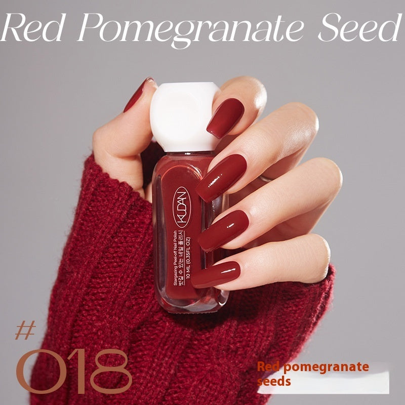 Kudan Water-based Nail Polish Peelable Quick-drying Baking-free Long-lasting Summer Macaron Popular Color