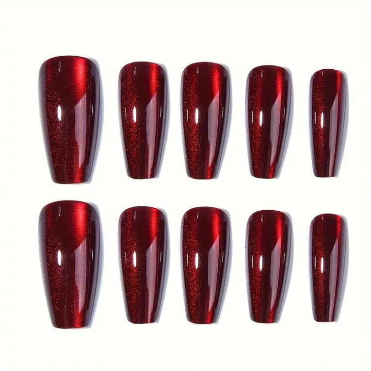 Wearable Nail Sticker 30 Pieces Cat Eye Length T