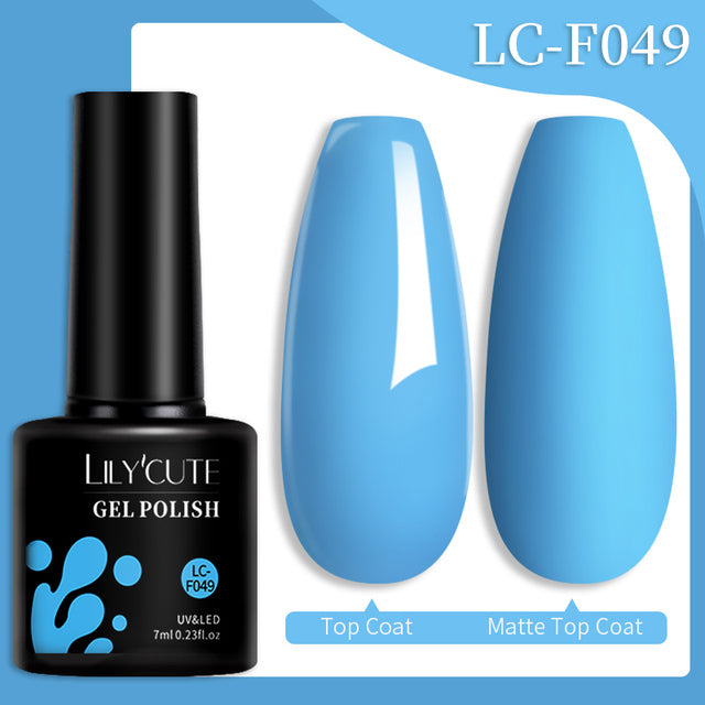 Lilycute Color Changing Thermal Gel Nail Polish Winter Purpl