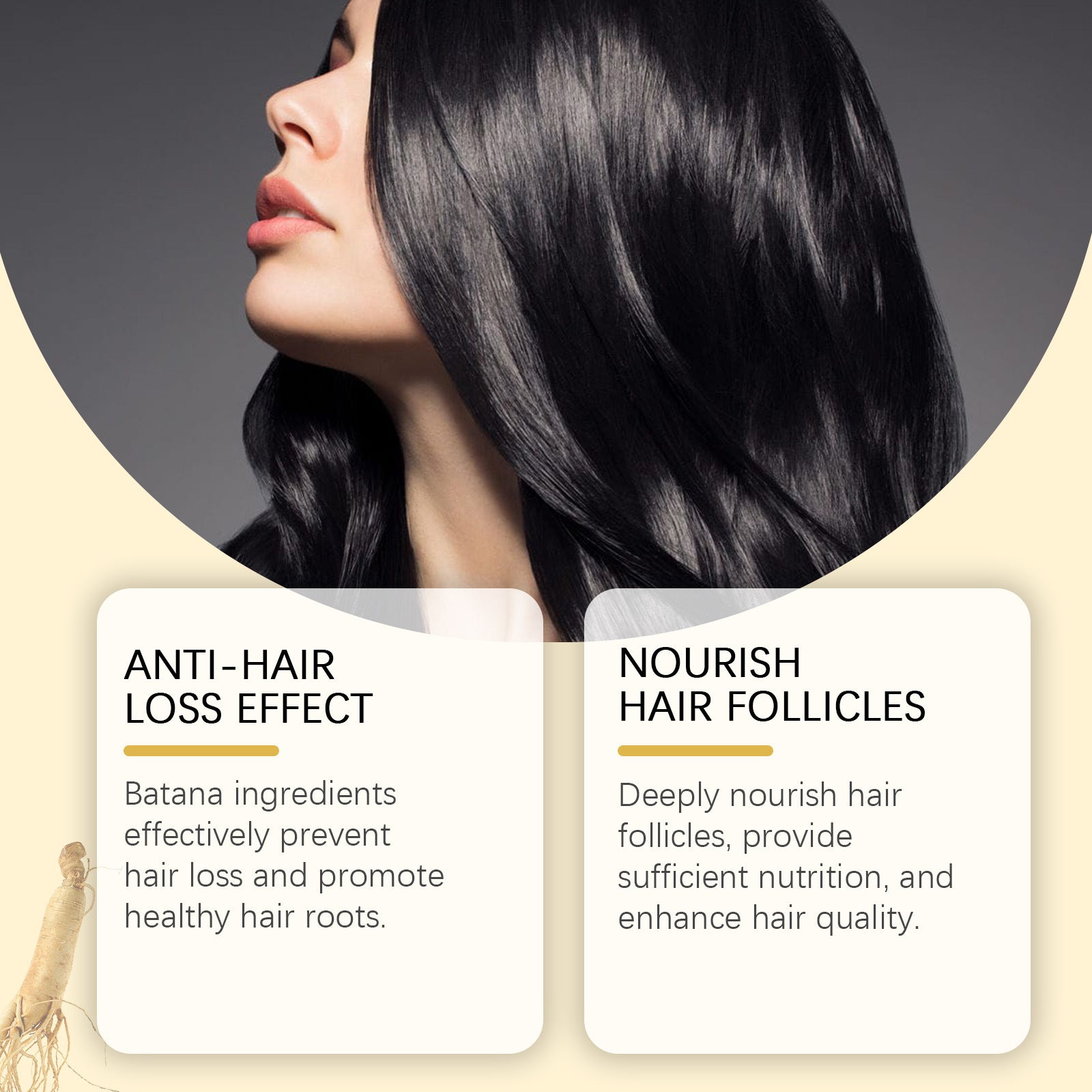 HoeGoa Nourishing Hair Follicle Hair Soft, Plump, Strong, Smooth And Beautiful Hair Nourishing Styling Cream