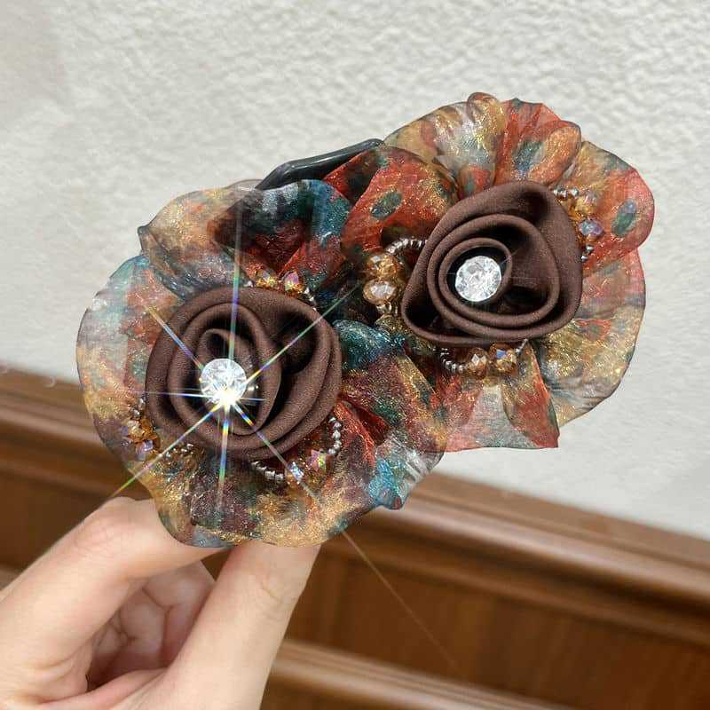 High-grade Flower Ponytail Clip Temperament Updo