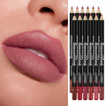Waterproof And Durable 12-color Nude Hook Line Lipstick Pen
