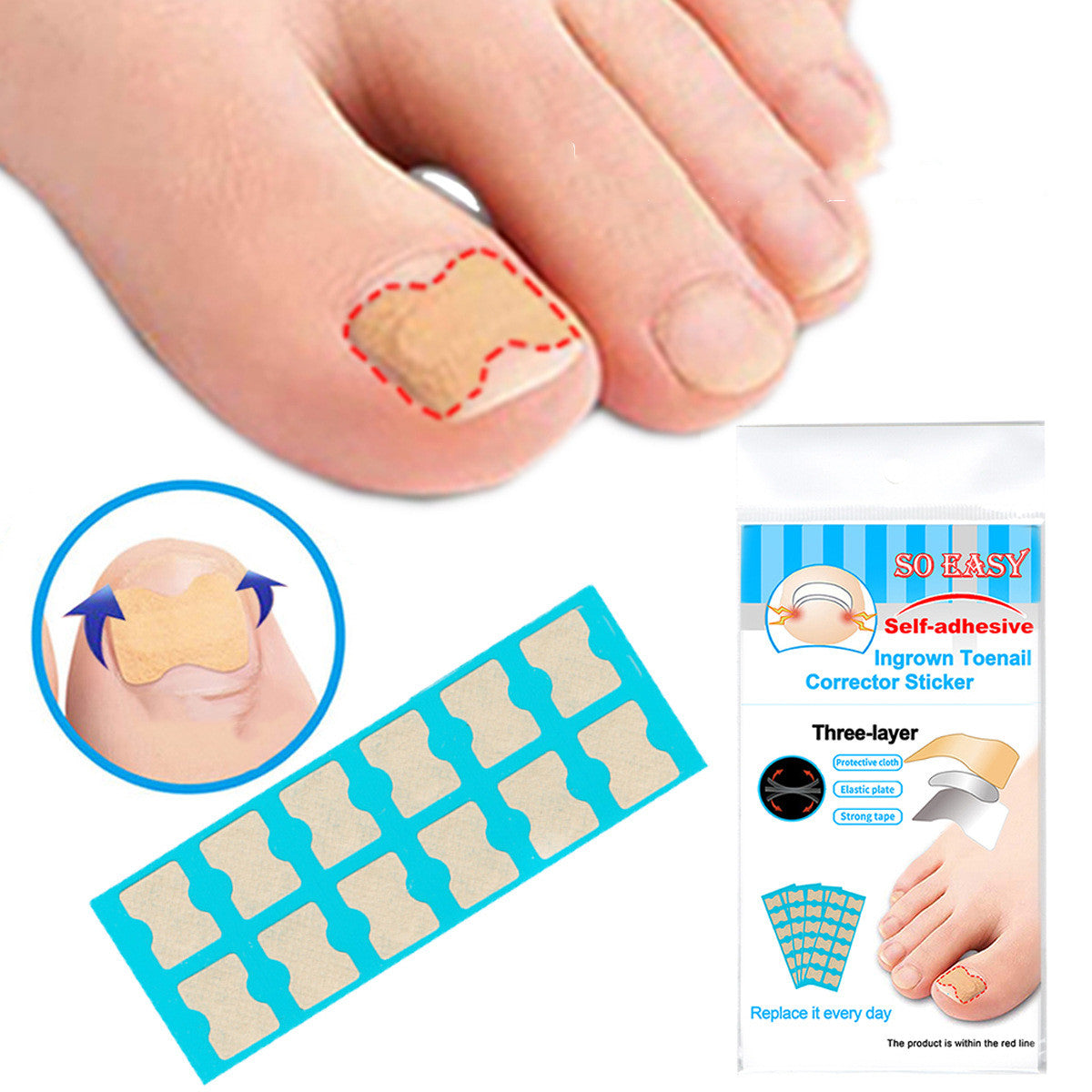 So Easy Inlay Nail Paste Double-sided Tape Inlay Nail Corrector Tool