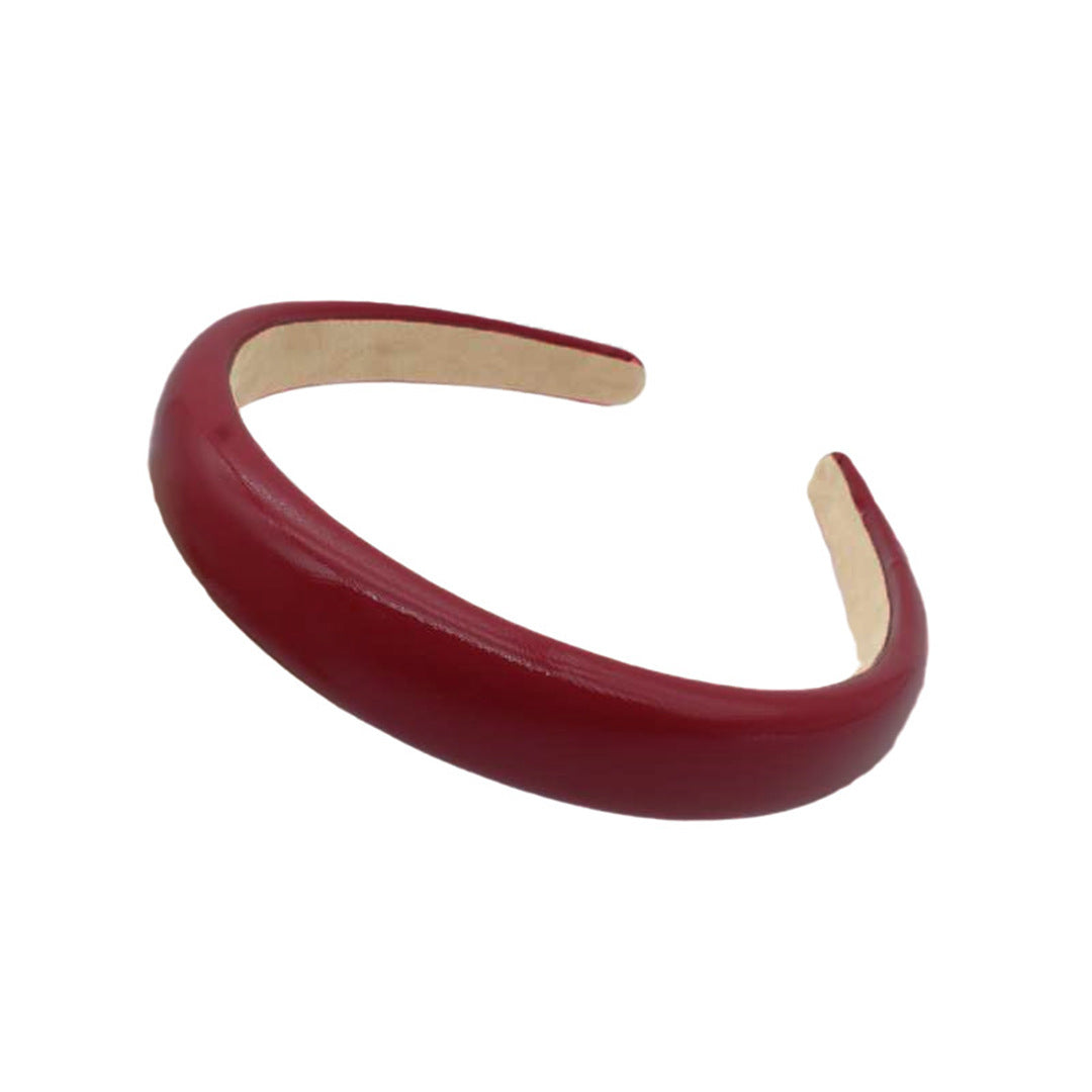 Vintage wide-brimmed leather headband