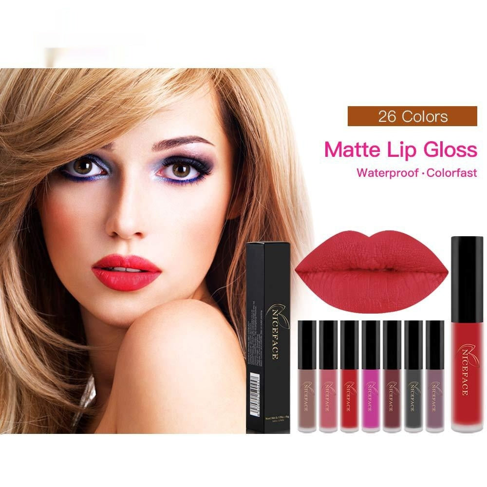 Matte Finish Non-fading Longlasting Lip Gloss Non-nourishing Lipstick
