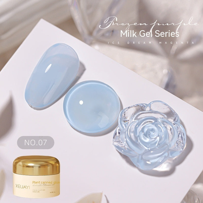 Milk Jelly Spar Cat's Eye Solid Color Summer Ice UV Polish