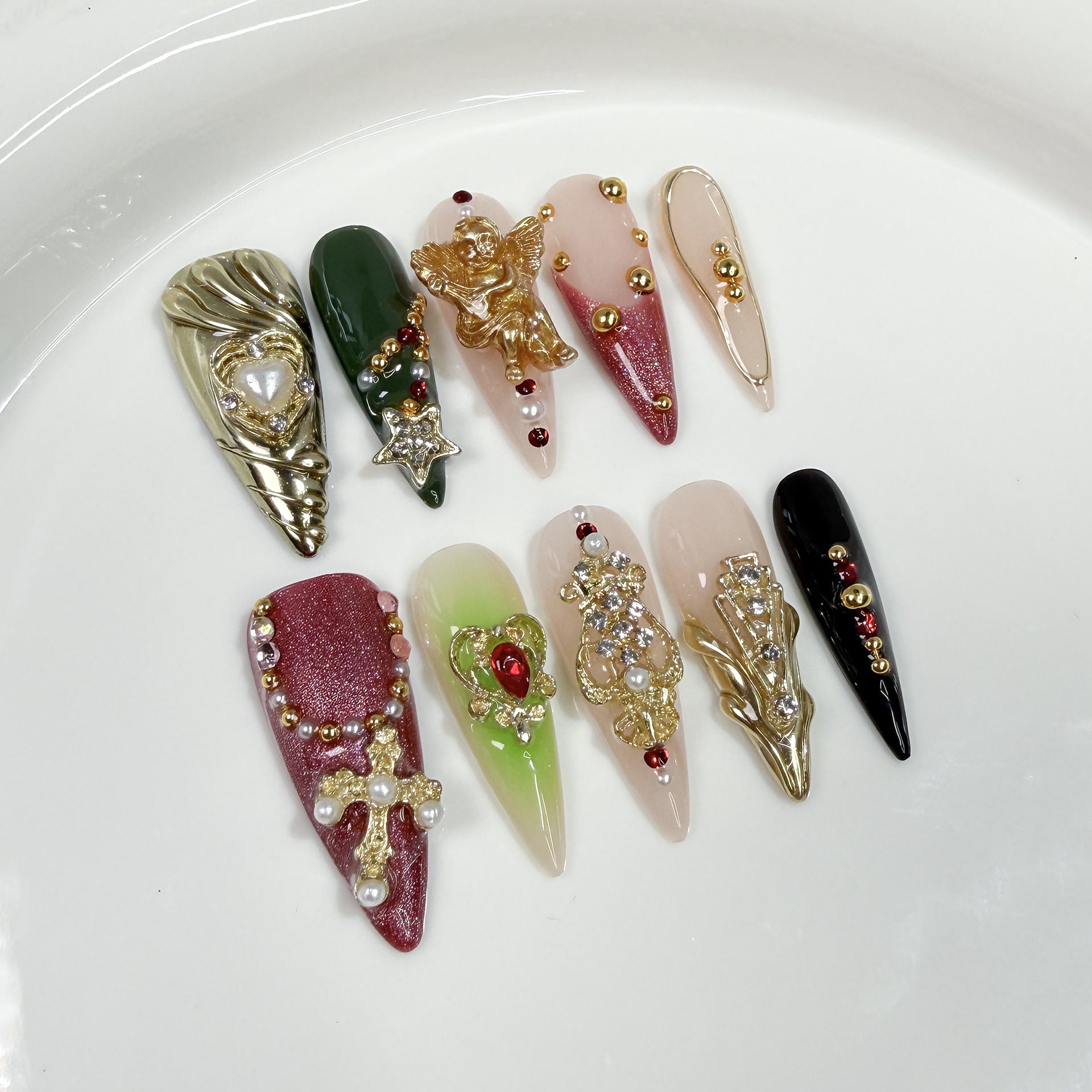 Luxury Court-style French Blush Nails For Men And Women