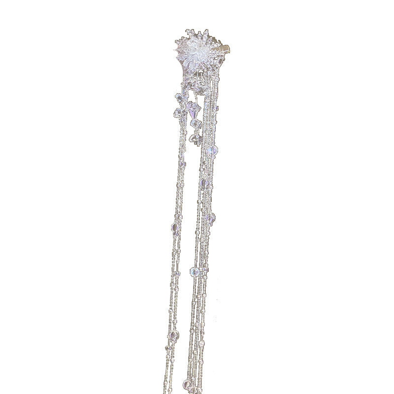 Irregular Flower Tassel Hairpin Simple Hair Accessories