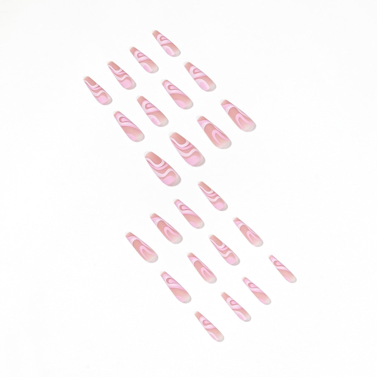 Rose Color Matching Lines Nail Stickers