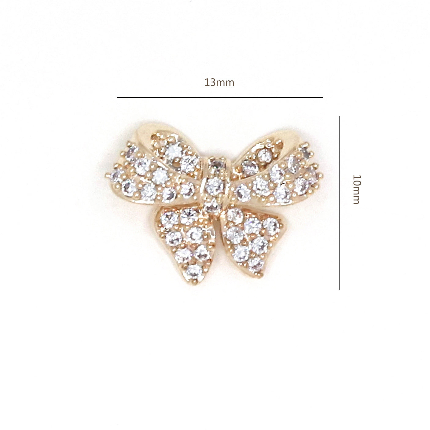 Climate Flowers Bow Zircon Nail Ornament Zircon