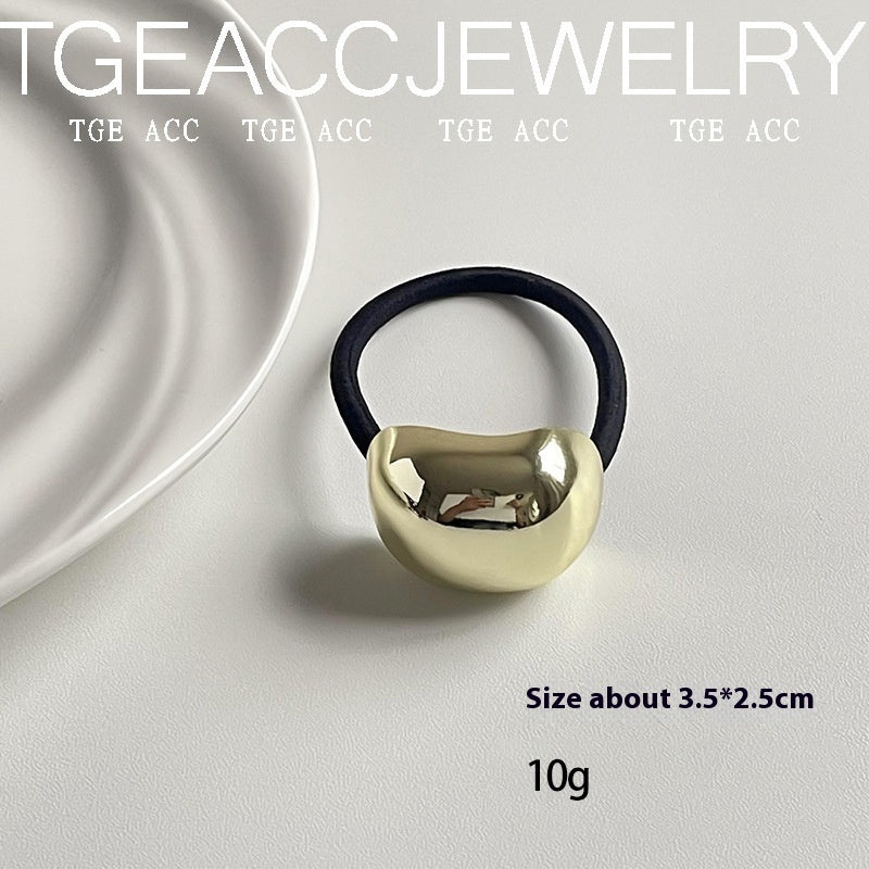 European And American Cold Style Geometric Metal Concave-convex Stretch Retro Head Rope