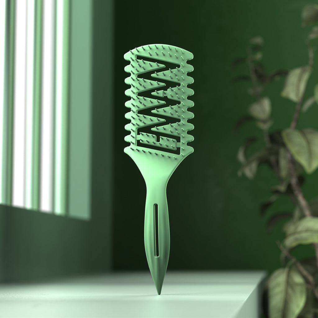 Long Handle Hollow Head Massage And Hairdressing Comb