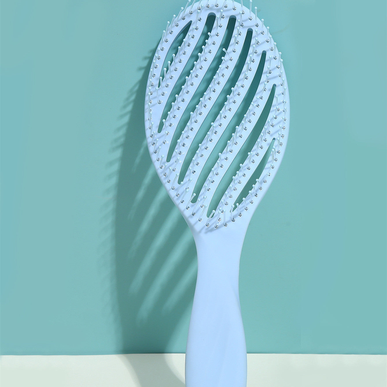 Candy-colored Lightweight Material Round Head Massage Smooth Hair Comb