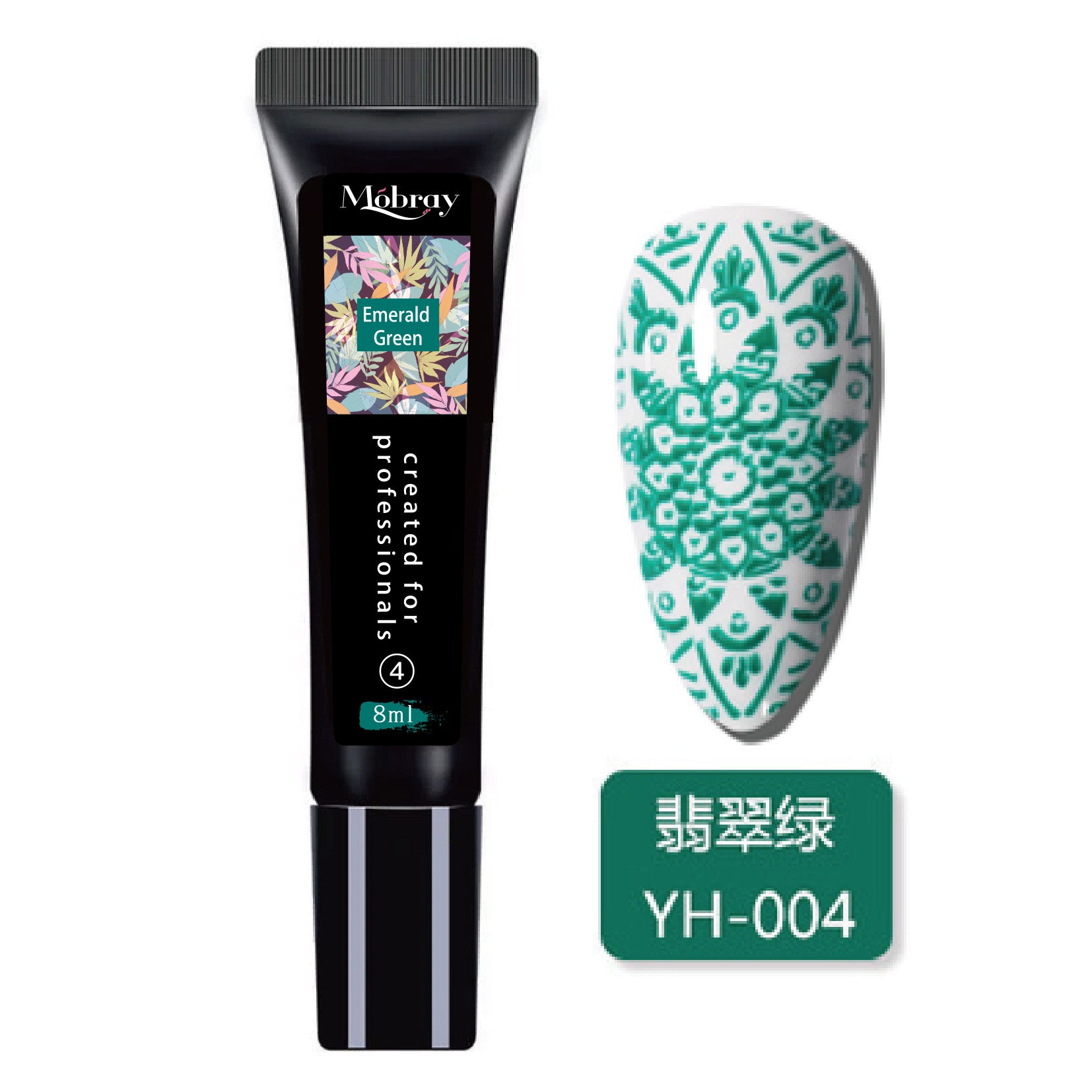 Mobray For Nail Beauty Salon Printing Glue Colored Drawing Glue Steel Plate Transfer Adhesive UV Polish Phototherapy Plastic
