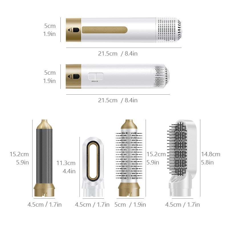 5-6 Combination Hot Air Comb - Multifunctional Cross-border Hair Dryer