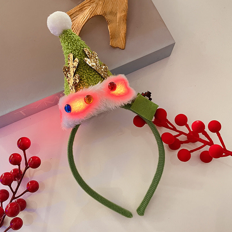 Christmas Antlers Hairband Decoration Plush