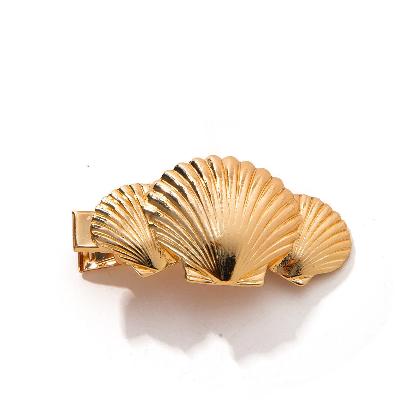 High-end, Niche Ocean-style Alloy Headpiece Featuring A Large Scallop