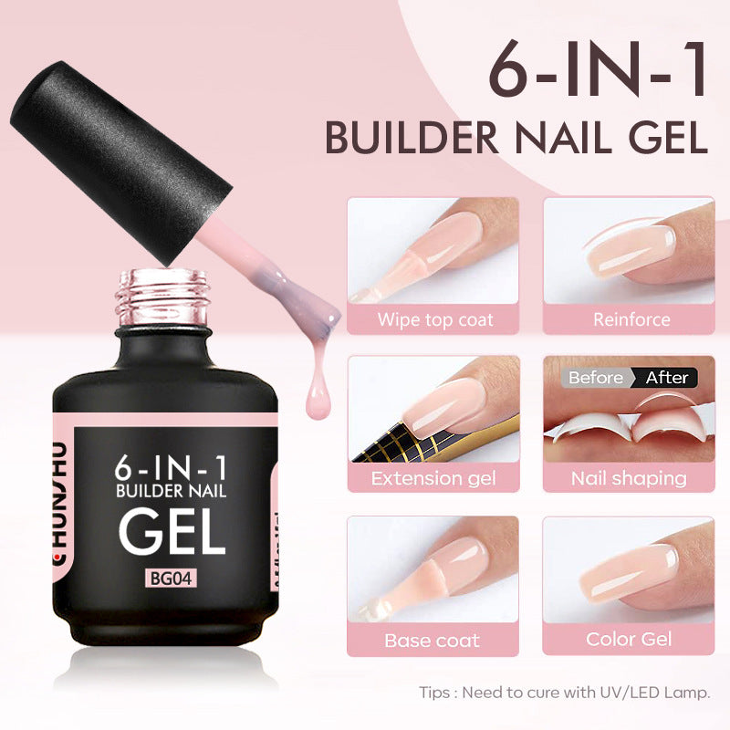 Chunjhu 6 IN 1 Extension Gel 15ML Builder Nail Gel In A