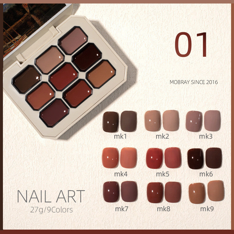 Nail Art New Solid Nail Polish Set Jiugongge
