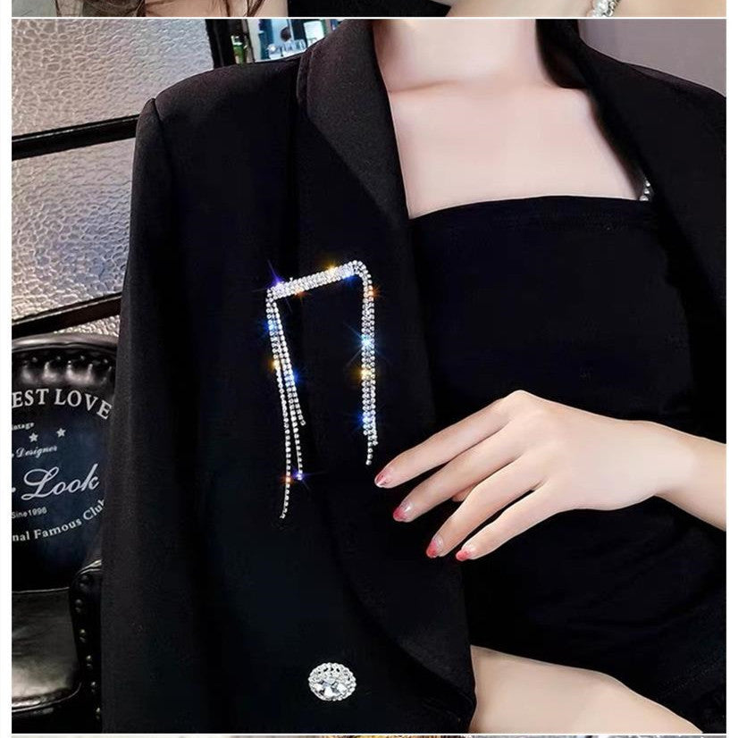 Drill Tassel Chain Full Drill Concave Hairpin