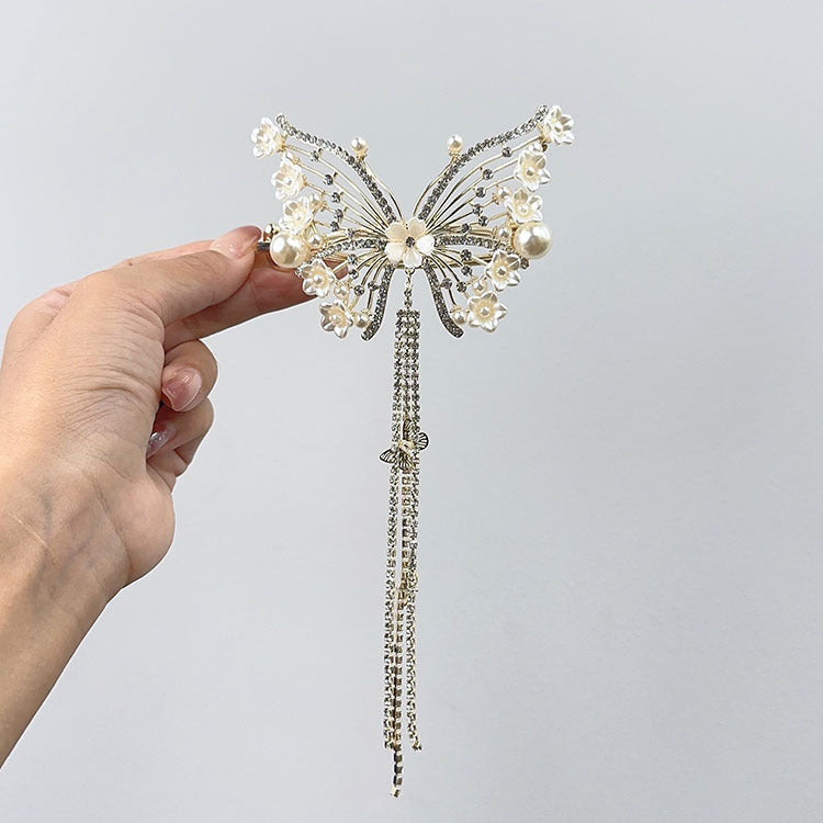 Lily Butterfly Banana Clip Mori Style