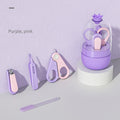 Baby Nail Kit, 4-in-1 Baby Nail Care Set With Cute Case, Baby Nail Clippers, Scissors, Nail File & Tweezers, Baby Manicure Kit And Pedicure Kit For Newborn, Infant, Toddler