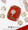Y136 Christmas Zircon Snow Elk Nail Decorative Diamond