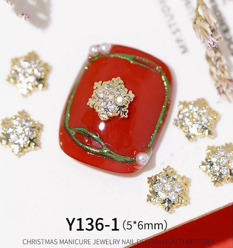 Y136 Christmas Zircon Snow Elk Nail Decorative Diamond