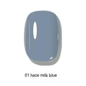 B Gyb Micro Glue Non-peeling Nail Polish Baking-free Quick-drying Nail Color Blue Gray 14ml