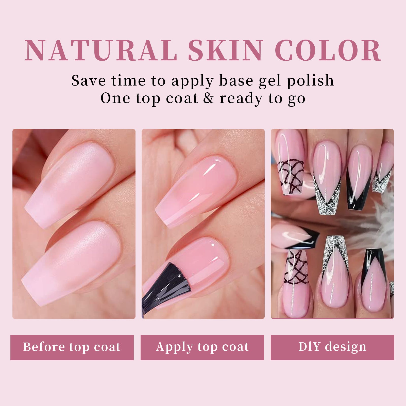 Nude Seamless Wear Armor Removable Nail Stickers