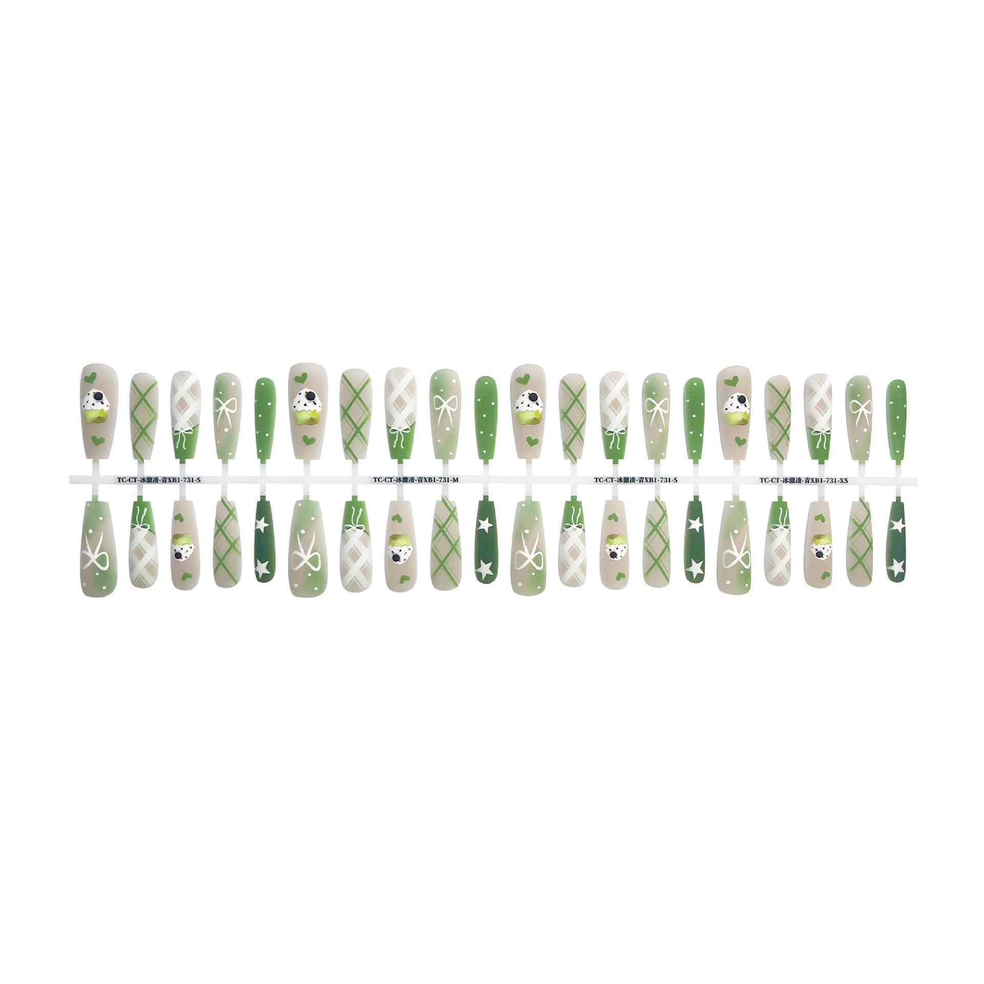 Summer Sweet Cool Ins Style Ice Cream French Glossy Sealing Layer Nail Sticker