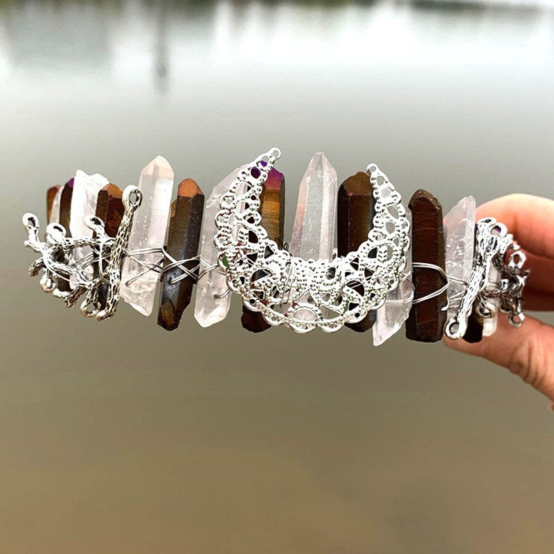 Festive Hair Comb On Moon Branch Hair Band